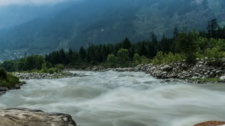 Beas River Flooded During Monsoons