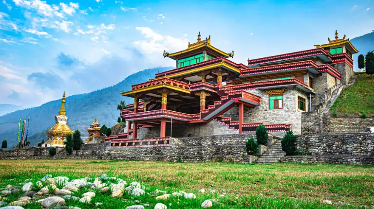 Beautiful buddhist monastery architecture